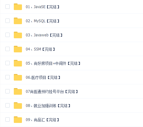 2022尚硅谷java就业班(9阶段)