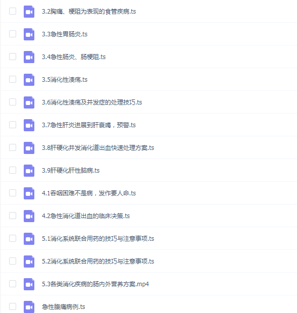 值班必备：消化急症的快速分析与处理（完结）